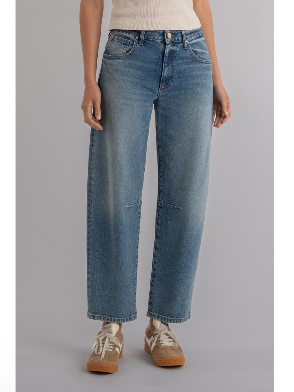 Kut from the Kloth High Rise Ashton Barrel Leg Jeans size 0